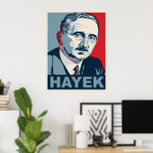 Friedrich Hayek Poster (Thuiskantoor)