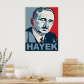 Friedrich Hayek Poster (Keuken)