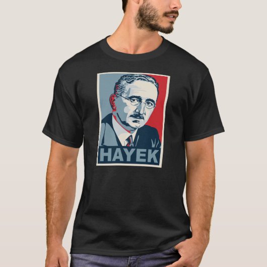 Friedrich Hayek T-shirt (Voorkant)