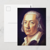 Friedrich Hölderlin van Franz Carl Hiemer, 1792 Briefkaart (Voorkant / Achterkant)