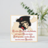 Friedrich II - Großer Friedrich, steig hernieder Kaart (Staand voorkant)