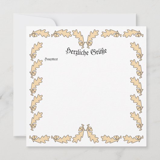 Friedrich II - Großer Friedrich, steig hernieder Kaart (Achterkant)