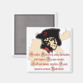 Friedrich II - Großer Friedrich, steig hernieder Magneet (Voorkant / Achterkant)