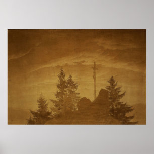 Friedrich - Kruis in de Bergen 1805 Poster