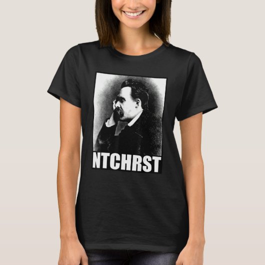 Friedrich Nietzsche Antichrist Ntchrist Grappige M T-shirt (Voorkant)