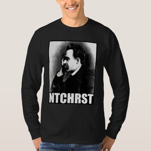Friedrich Nietzsche Antichrist Ntchrist Grappige M T-shirt (Voorkant)