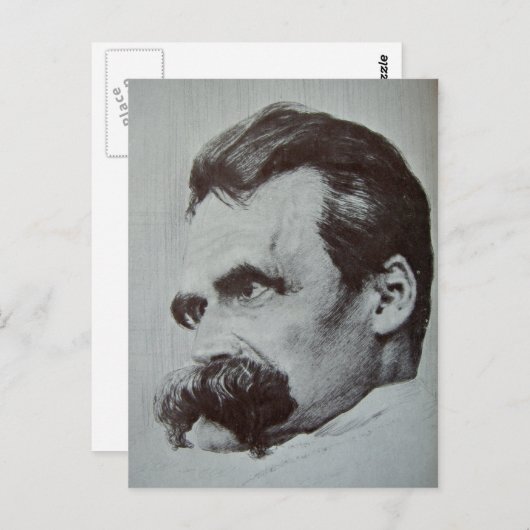 Friedrich Nietzsche Briefkaart (Voorkant / Achterkant)