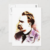 Friedrich Nietzsche Briefkaart (Voorkant / Achterkant)