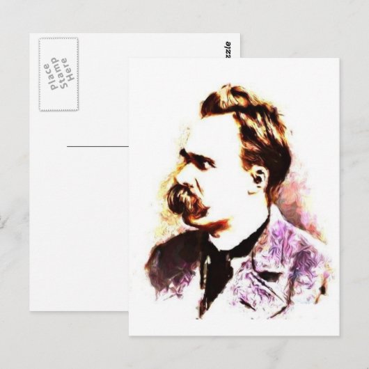 Friedrich Nietzsche Briefkaart (Voorkant / Achterkant)
