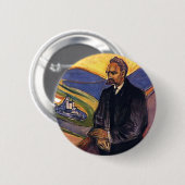Friedrich Nietzsche Edvard Munch Ronde Button 5,7 Cm (Voorkant /achterkant)
