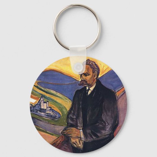 Friedrich Nietzsche Edvard Munch Sleutelhanger (Voorkant)