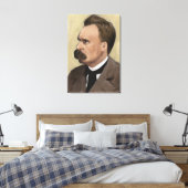 Friedrich Nietzsche Filosofie Fine Art Box Canvas Afdruk (Insitu (Slaapkamer))