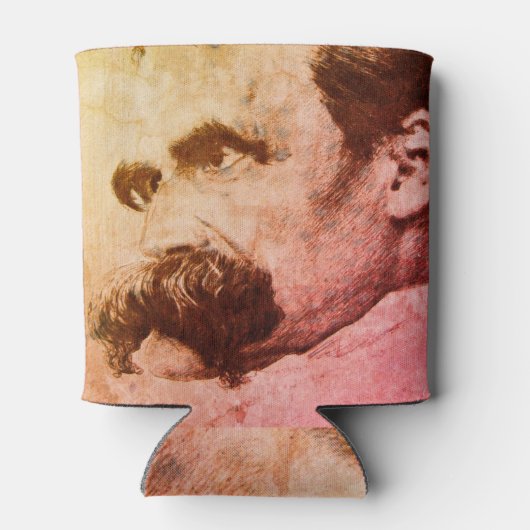 Friedrich Nietzsche (getekend door Hans Olde) Blikjeskoeler (Achterkant)