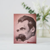 Friedrich Nietzsche (getekend door Hans Olde) Brie Briefkaart (Staand voorkant)