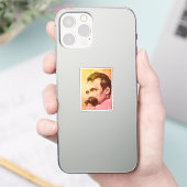 Friedrich Nietzsche (getekend door Hans Olde) Sticker (Telefoon)