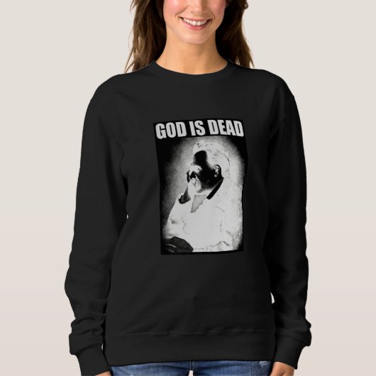 Friedrich Nietzsche God is dode filosofie God is Trui (Voorkant)
