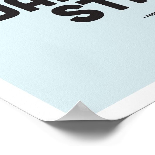 Friedrich Nietzsche Inspirerend Quote - Poster (Hoek)