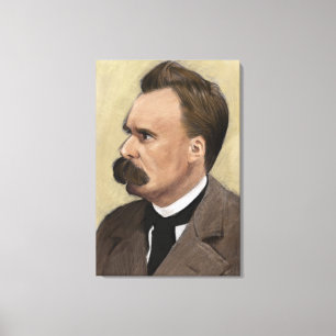 Friedrich Nietzsche Philosophy Fine Art Box Canvas Afdruk