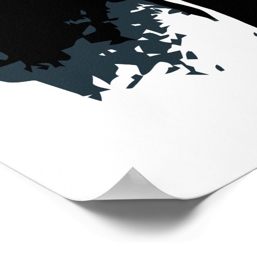 Friedrich Nietzsche portrait vector drawing Poster (Hoek)