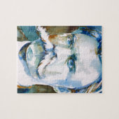 friedrich nietzsche - portret waterverf legpuzzel (Horizontaal)