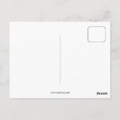 Friedrich Nietzsche portretvectortekening Briefkaart (Achterkant)