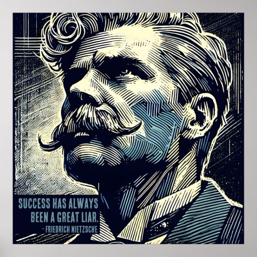 Friedrich Nietzsche Poster (Voorkant)