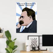 Friedrich Nietzsche Poster (Thuiskantoor)