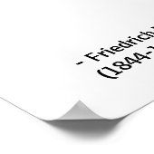 Friedrich Nietzsche Quote Poster (Hoek)