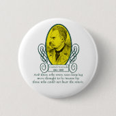 Friedrich Nietzsche Ronde Button 5,7 Cm (Voorkant)