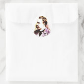 Friedrich Nietzsche Ronde Sticker (Tas)