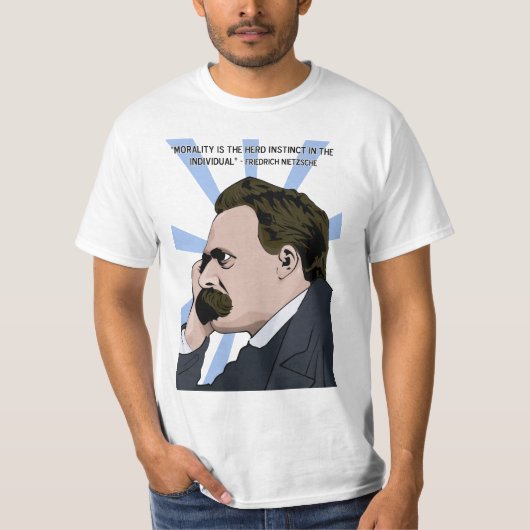 friedrich nietzsche t-shirt (Voorkant)