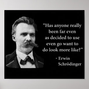 Friedrich Nietzsche Troll Quote Poster