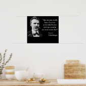 Friedrich Nietzsche Troll Quote Poster (Keuken)