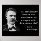 Friedrich Nietzsche Troll Quote Poster (Voorkant)