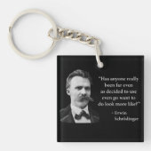 Friedrich Nietzsche Troll Quote Sleutelhanger (Voorkant)