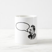 Friedrich Nietzsche Word Bubble Black Gibney Koffiemok (Center)