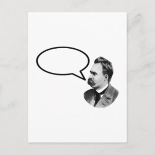 Friedrich Nietzsche Word Bubble BlackThe MUSEUM Za Briefkaart