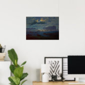 Friedrich - Noordzee in het maanlicht Poster (Thuiskantoor)