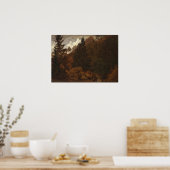 Friedrich - Rock in the Harz Mountains Poster (Keuken)
