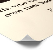 Friedrich Schiller - Citaat over je best doen Poster (Hoek)