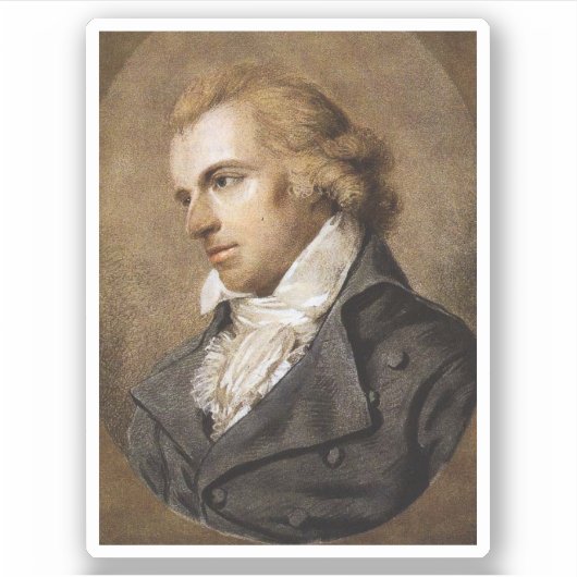 Friedrich Schiller, Duitse Romantische Literatuur Sticker (Voorkant)