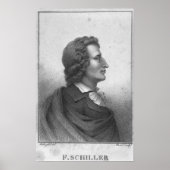 Friedrich Schiller gegraveerd door Massol Poster (Voorkant)