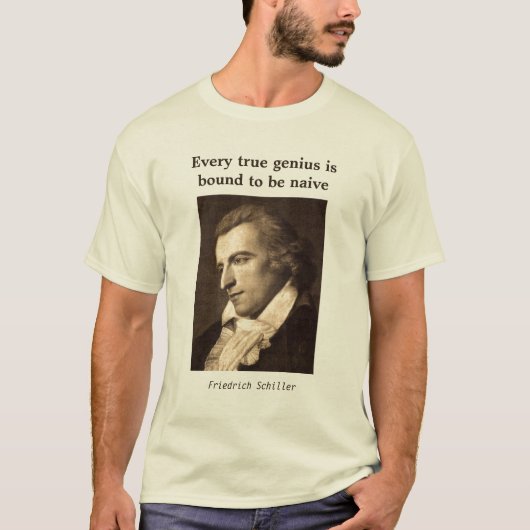 Friedrich Schiller - Naive Genius - T-Shirt (Voorkant)