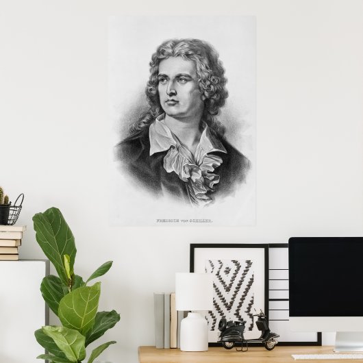 Friedrich Schiller Poster (Thuiskantoor)