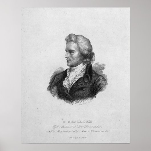 Friedrich Schiller Poster (Voorkant)
