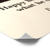 Friedrich Schiller - Quote over geluk Poster (Hoek)