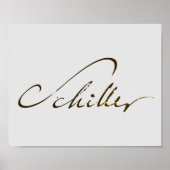 Friedrich Schiller Signature Poster (Voorkant)