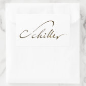 Friedrich Schiller Signature Rechthoekige Sticker (Tas)