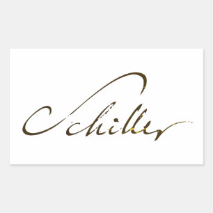 Friedrich Schiller Signature Rechthoekige Sticker