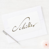 Friedrich Schiller Signature Rechthoekige Sticker (Envelop)
